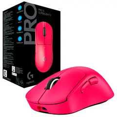 LOGITECH - Mouse Gamer Inalámbrico PRO X SUPERLIGHT 2 (Magenta)