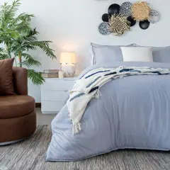 AMARE HOME - Duvet Cover Dolcce Plata para cama Doble -