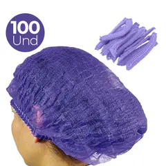 UKAINT - Gorro quirurgico desechable oruga 100und morado