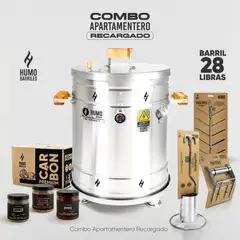 HUMO BARRILES - Combo Barril Falabella Apartamentero Recargado 28 LB