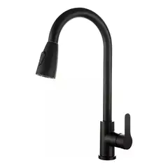 ORIGINS - Grifo Mezclador Llave De Cocina Para Fregadero Negro Mate