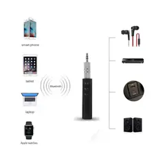 GENERICO - Adaptador Bluetooth carro 4.1 AUX Jack receptor portátil inalámbrico