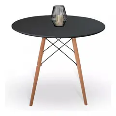 ONE PIXEL - Mesa Eames Redonda De Madera Estilo Minimalista Moderno