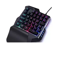 VSG COLOMBIA - Teclado De Una Mano Rgb Gamer Vsg Unabomber Macros Y Apoyo