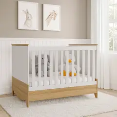 GENERICO - Cuna Convertible 3 en 1 tono Blanco 134 x 79