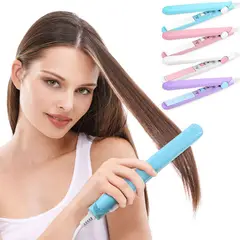 GENERICO - Mini plancha para cabello viajera portátil liviana