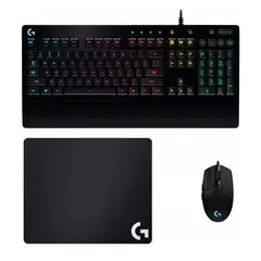 LOGITECH - Combo Gamer Teclado G213 + Mouse G203 + Pad G240