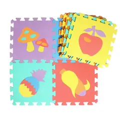 STALION - Tapete Alfombra Foammy Para Bebe x10 Piezas Frutitas