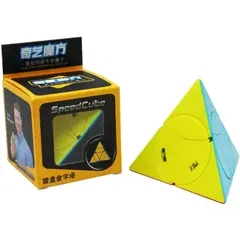 QIYI - Cubo Rubik Coin Tetraedro Piraminx SpeedCube Stickerles