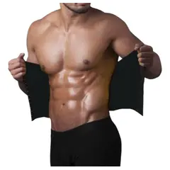 GENERICO - Cinturilla Termica Broches hombre Gimnasio Reductora Termica Talla XL