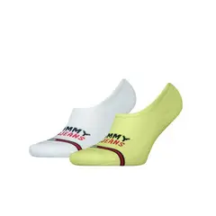 TOMMY HILFIGER - Paquete multicolor de 2 pares de calcetines Invisibles con logo bordado