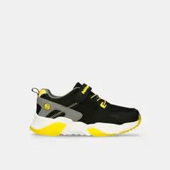 BUBBLE GUMMERS - Tenis Deportivos Infantil Para Niño Bubblegummers Negro-Amarillo Romulo