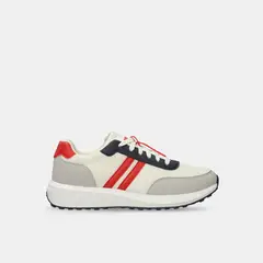 NORTH STAR - Tenis Para Hombre Blanco-Rojo Micky London