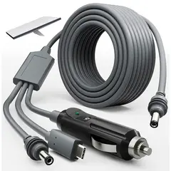 GENERICO - Cable Adaptador 3 en 1 DC 12V 24V 100W Para Starlink Mini 5 Metros