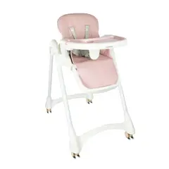BEBESIT - Silla de comer para bebé Rosa Aqua Seguridad y Comodidad