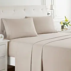 BEDLIFE - Juego De Sábanas King color LINO 1.800 Hilos