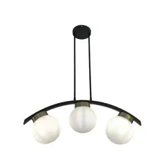 GENERICO - Lámpara de Techo Curva 3 Luces Estilo Contemporáneo
