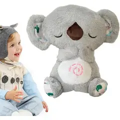 GENERICO - Koala Nutria Peluche Que Respira Sonido Luz Unisex + Bateria