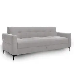 MAXIMUEBLES - Sofá Cama Dublín Gris Claro 3 Puestos