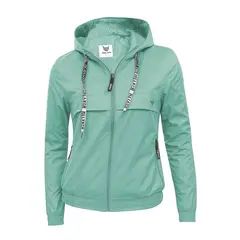 MODA EN CIRCUITO - Chaqueta Impermeable Rompevientos para Mujer