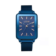 LOIX - Reloj mujer L1282-3 Azul pavonado tablero azul