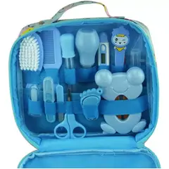 GENERICO - Kit Cuidado Bebe Juego Manicura Termómetro Estuche Portátil