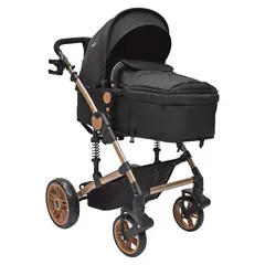 HAPPY BABY - Coche Bebe Moises Gadi Negro