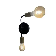 GENERICO - Lámpara Aplique Decorativo de 2 Luces AP Bonao con Cuadrante Central