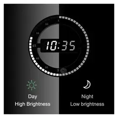 GENERICO - Reloj Digital Led Alarma 1224hr De Pared O Mesa Circular