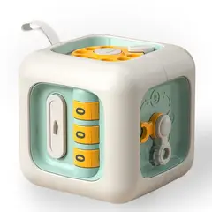 AMERICAN GENERICS - Cubo Didactico Para Bebe 7 En 1 Mini 9x9 Cm Montessori