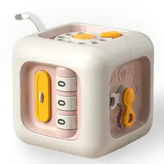 AMERICAN GENERICS - Cubo Didactico Para Bebe 7 En 1 Mini 9x9 Cm Montessori