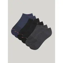 TOMMY HILFIGER - Pack negro de 3 medias tobilleros