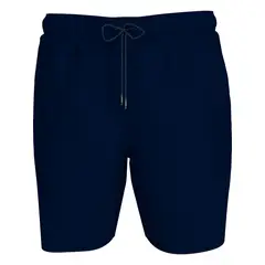 TOMMY HILFIGER - Pantaloneta azul de baño de nailon y cordón ajustable