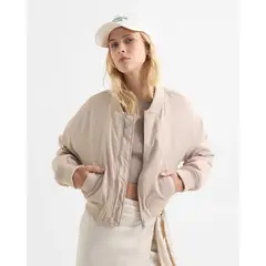 SEVEN SEVEN - Chaqueta Para Mujer Bomber Color Beige Marca #28080971
