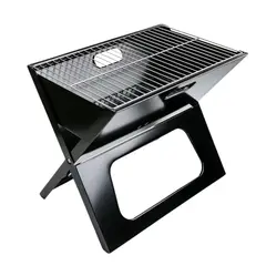 GENERICO - Asador Portatil Plegable De Carbon Acero Inoxidable 44 X 27