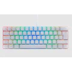 VSG COLOMBIA - Teclado MINTAKA gamer VSG español latinoamérica color blanco con luz RGB