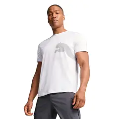 PUMA - Camiseta Entrenamiento Train All Day Hombre-Blanco