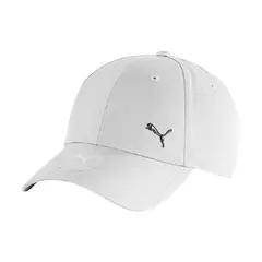PUMA - Gorra Ess Metal Cat Hombre-Blanco