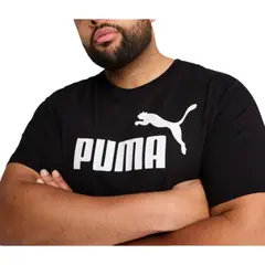 PUMA - Camiseta Essentials No. 1 Hombre-Negro