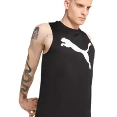 PUMA - Camiseta Sin Mangas Tad Essentials Hombre-Negro