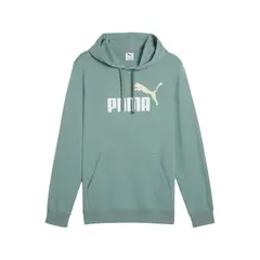 PUMA - Hoodie Ess 2 No. 1 Hombre-Verde