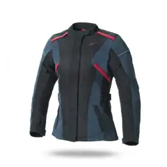 GENERICO - CHAQUETA MUJER TOURING AZUL MARINO NEGRO ROJO TALLA S