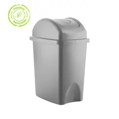 ESTRA - Papelera Gris MR vaiven 10L