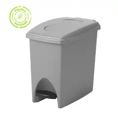 ESTRA - Papelera Gris MR pedal 10L