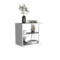 RTA DESIGN - Mesa Auxiliar Graden Blanco con diseño minimalista