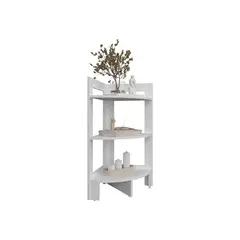 RTA DESIGN - Mesa Auxiliar Esquinera Athos Blanco con diseño practico ZF