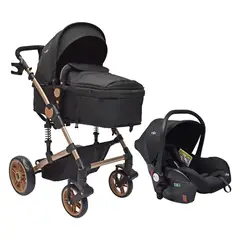 HAPPY BABY - Coche Bebe Travel system Gadi Negro