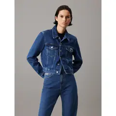 CALVIN KLEIN - Chaqueta azul denim cropped de los años 90