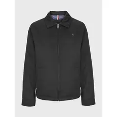 TOMMY HILFIGER - Chaqueta negra con cierre de cremallera