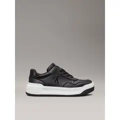 CALVIN KLEIN - Tenis negro low cut con cordones para niñas